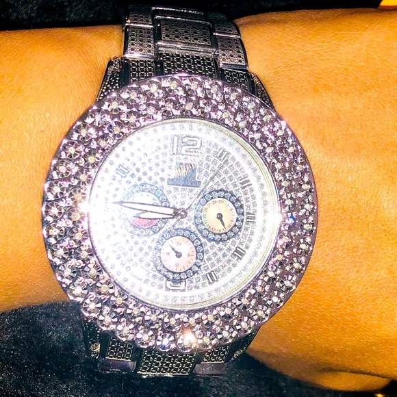 REAL DIAMOND EXCLUSIVE collection mens Bling watch - Picture 15 of 17